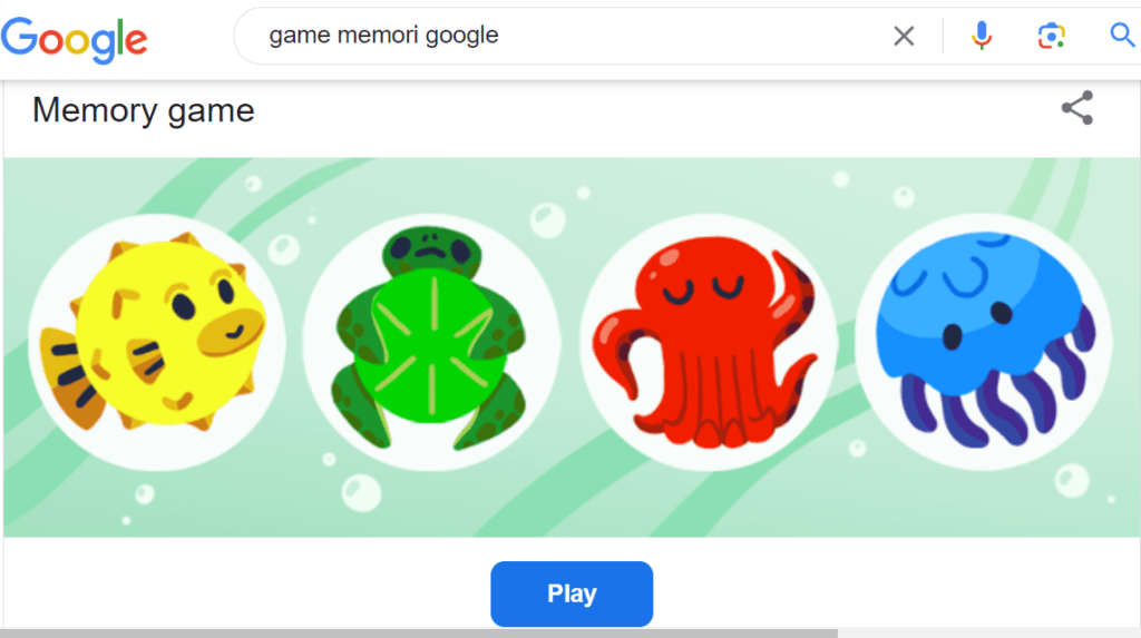Google memory game fun